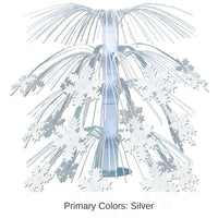 6 Pack Bulk Christmas Snowflake Cascade Centerpiece