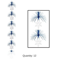 12 Pack Bulk Christmas Snowflake Firework Stringer