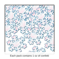 12 Pack Bulk Christmas Confetti Snowflakes opalescent (1 Oz per Pack)