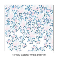 12 Pack Bulk Christmas Confetti Snowflakes opalescent (1 Oz per Pack)