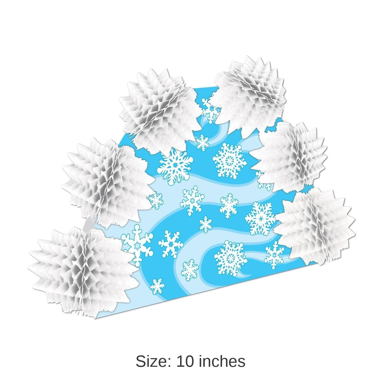 12 Pack Bulk Christmas Snowflake 2-Sided Centerpiece