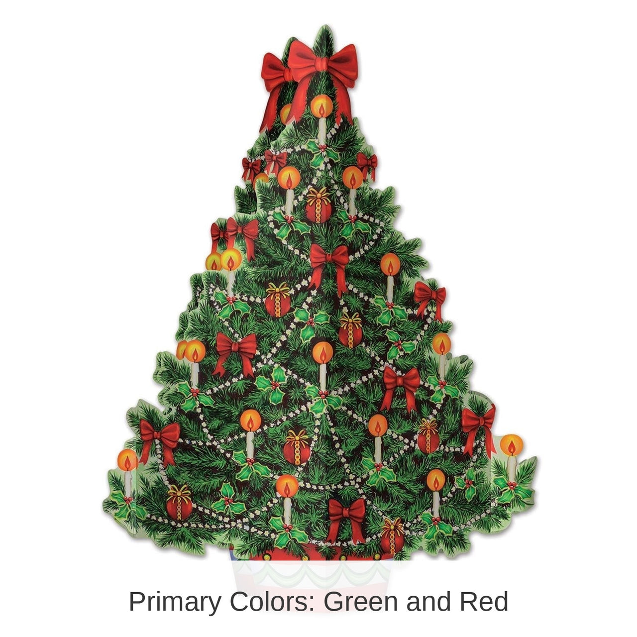 12 Pack Bulk 3-D Christmas Tree Centerpiece