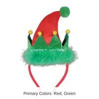 12 Pack Bulk Christmas Santa's Helper Headband