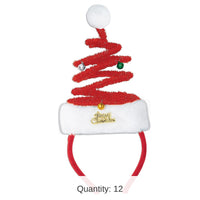 12 Pack Bulk Christmas Springy Santa Headband