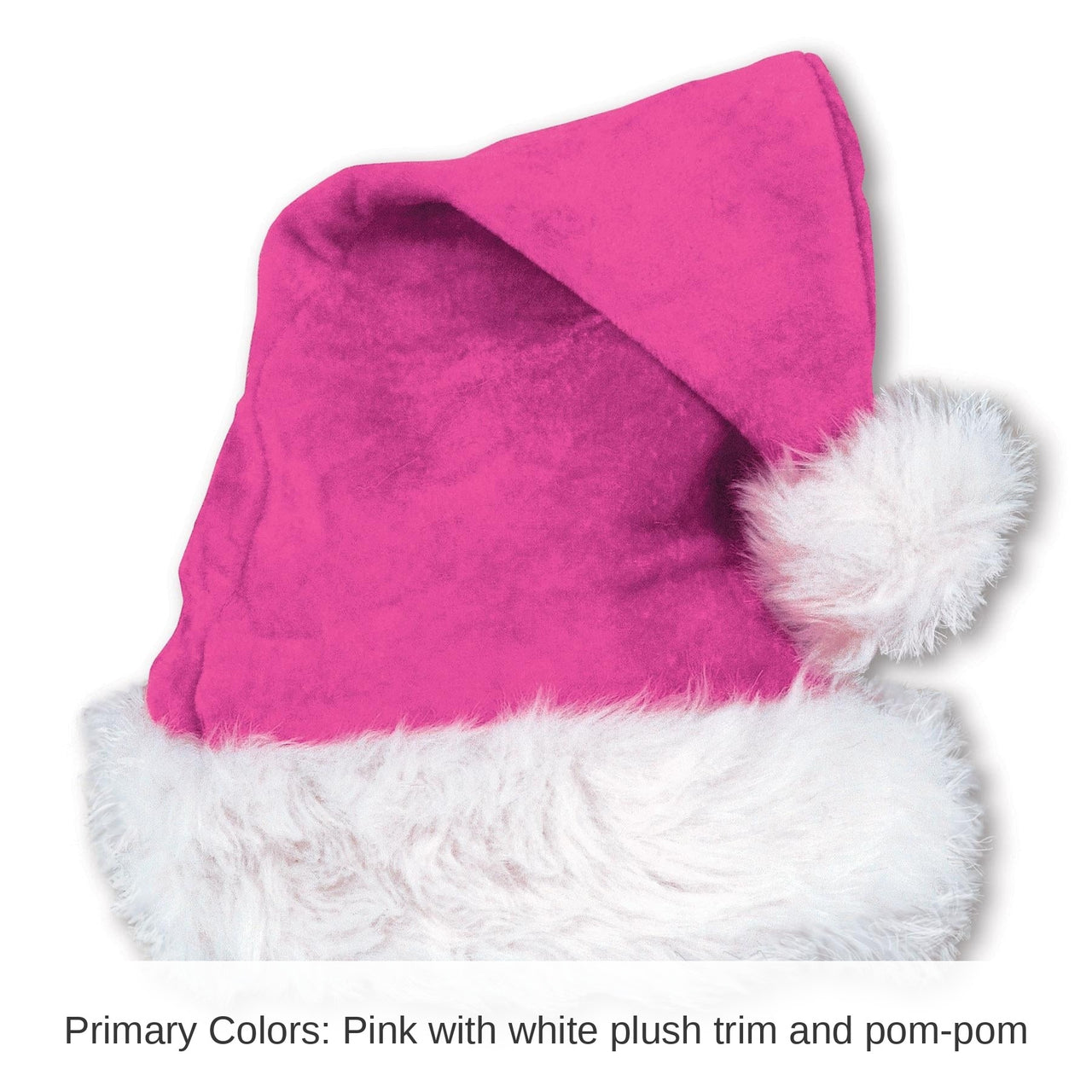 12 Pack Bulk Christmas Santa Hat - cerise