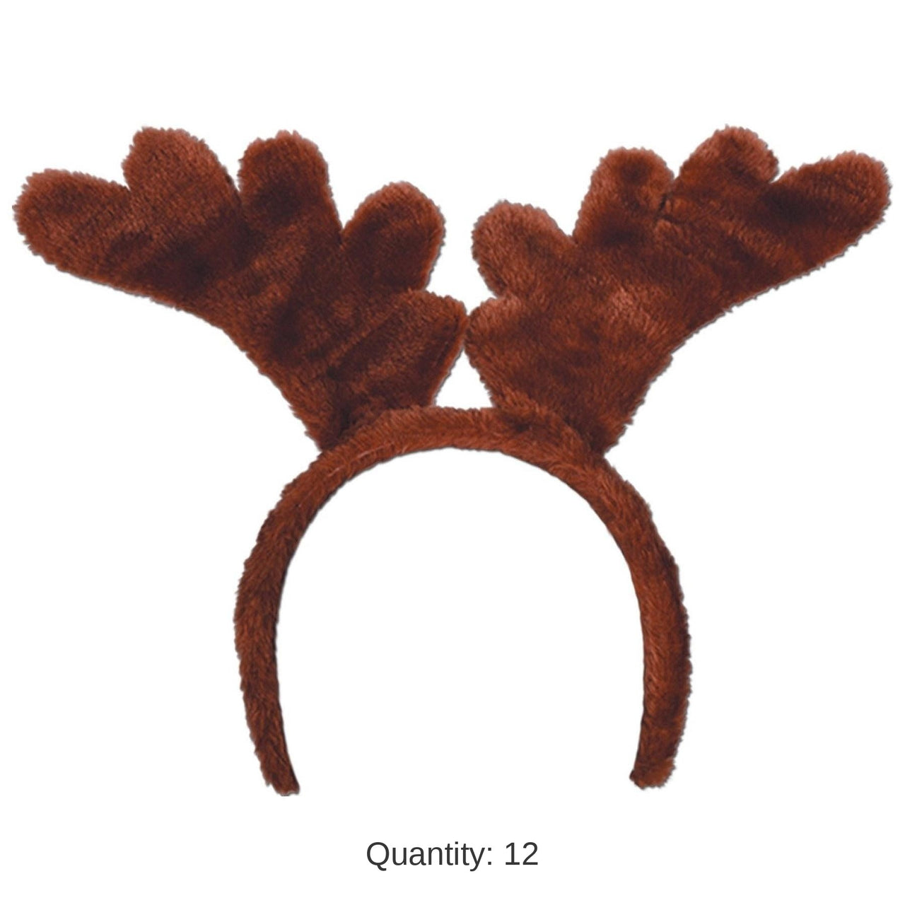 12 Pack Bulk Christmas Soft-Touch Reindeer Antlers