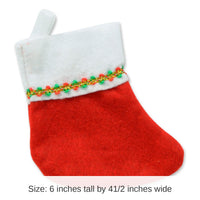 72 Pack Bulk Mini Christmas Stockings