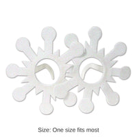 12 Pack Bulk Christmas Glittered Snowflake Glasses