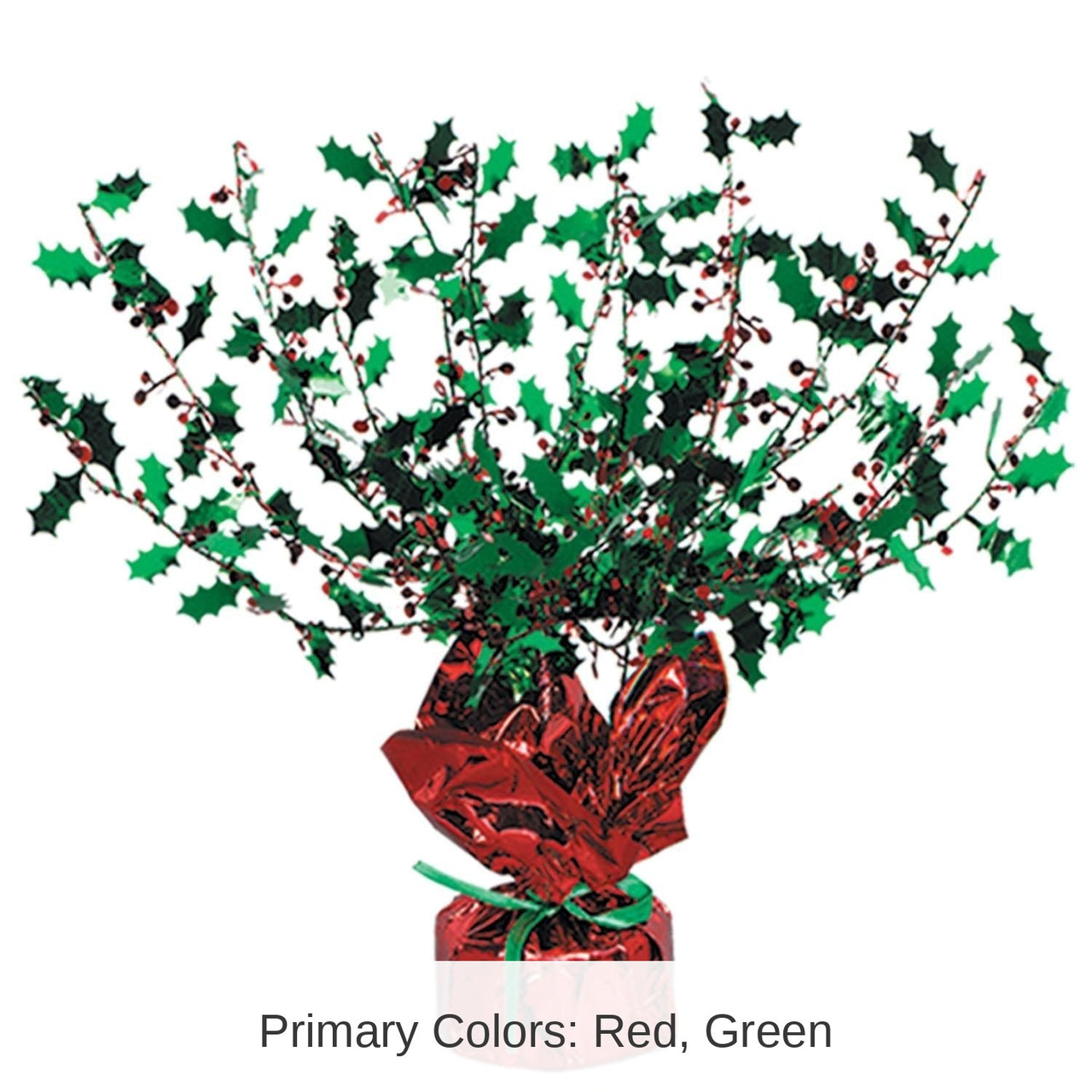 12 Pack Bulk Christmas Holly/Berry Centerpiece