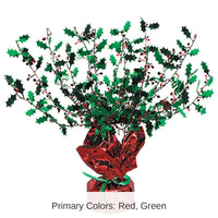 12 Pack Bulk Christmas Holly/Berry Centerpiece