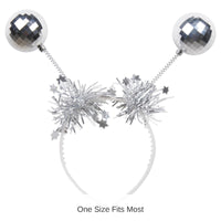 12 Pack Bulk Christmas Silver Ball Boppers