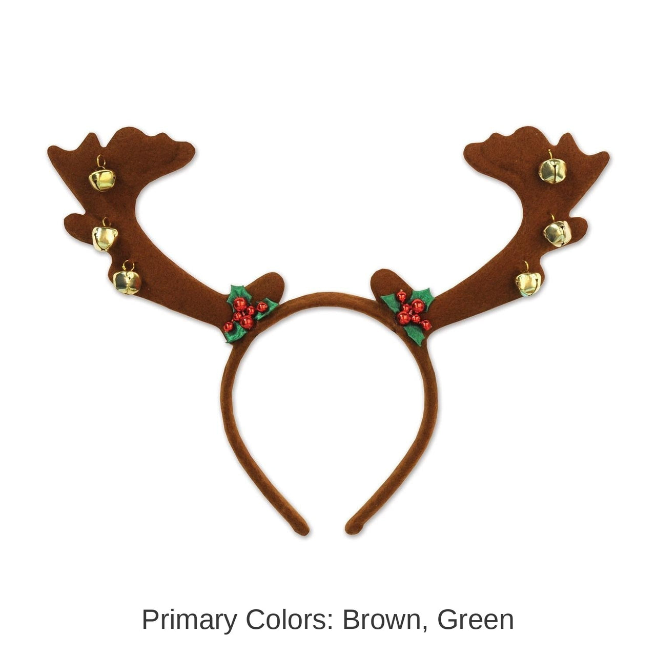 12 Pack Bulk Christmas Reindeer Antlers with Bells