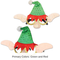 12 Pack Bulk Christmas Elf Glasses