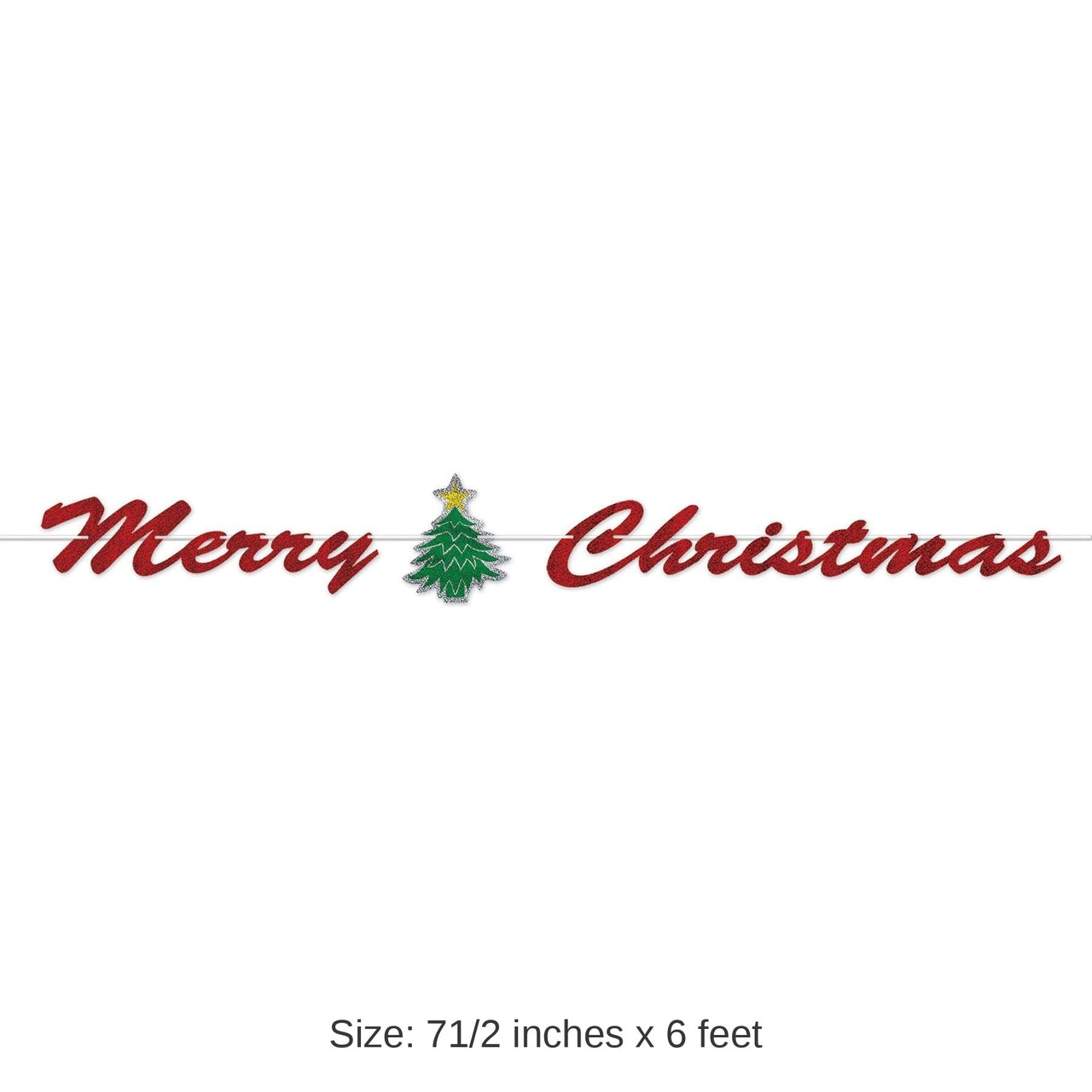 12 Pack Bulk Merry Christmas Streamer
