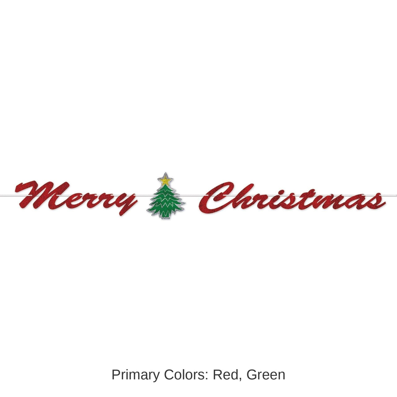 12 Pack Bulk Merry Christmas Streamer