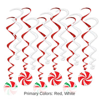 72 Pack Bulk Christmas Peppermint Whirls