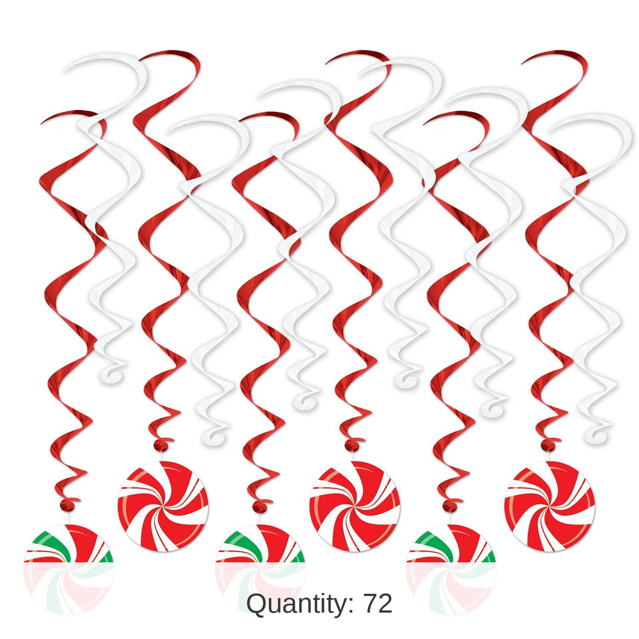 72 Pack Bulk Christmas Peppermint Whirls