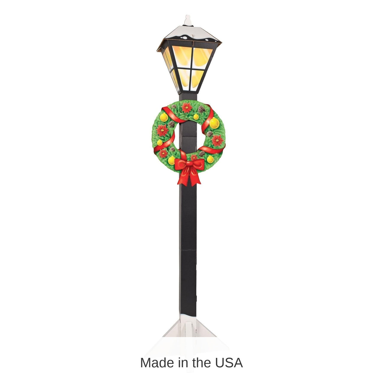 4 Pack Bulk 3-D Christmas Lamppost Prop