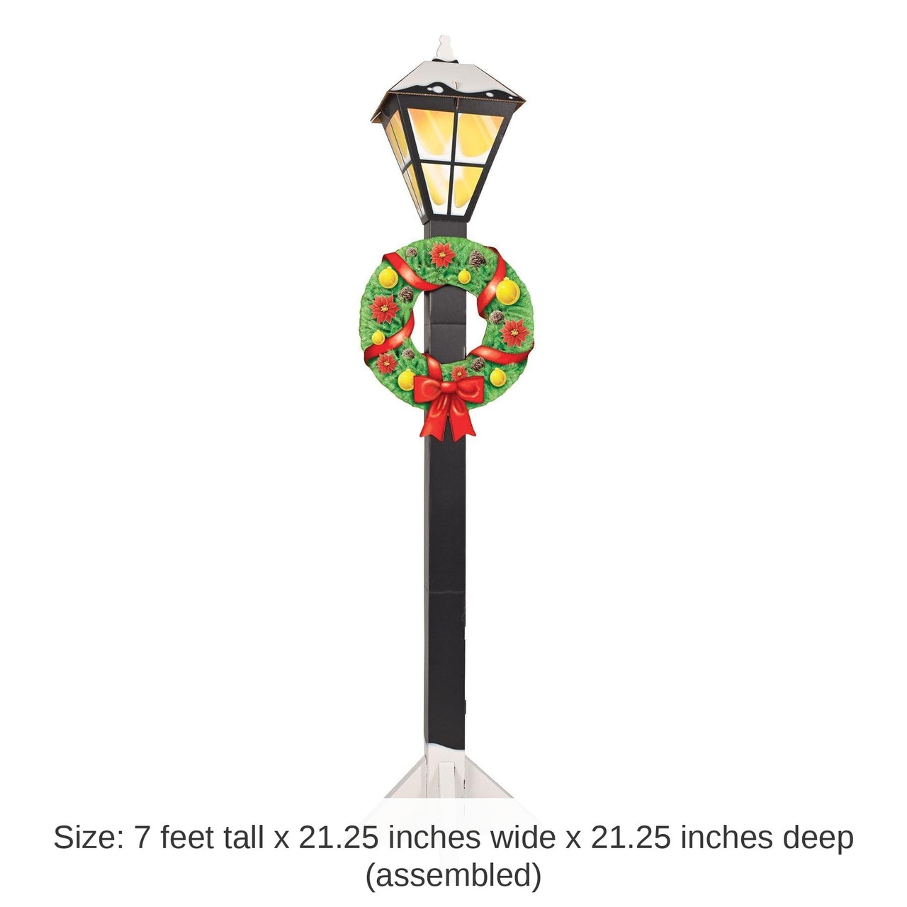 4 Pack Bulk 3-D Christmas Lamppost Prop