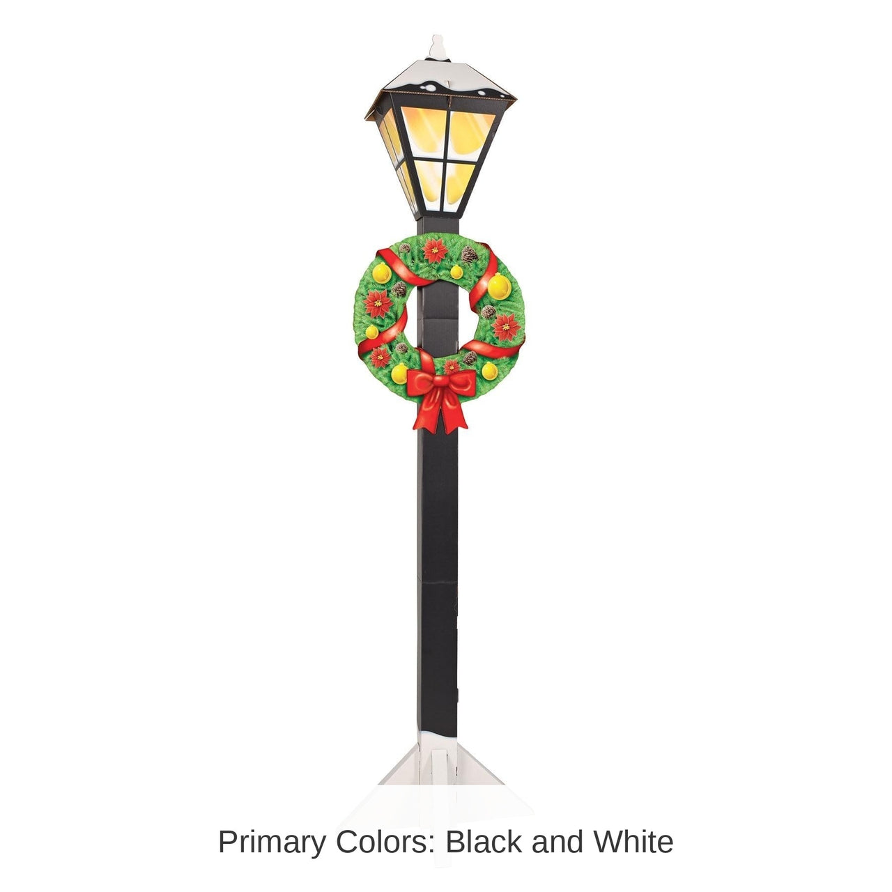 4 Pack Bulk 3-D Christmas Lamppost Prop