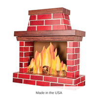 4 Pack Bulk Christmas 3-D Fireplace Prop