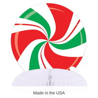 12 Pack Bulk Christmas Peppermint Centerpiece