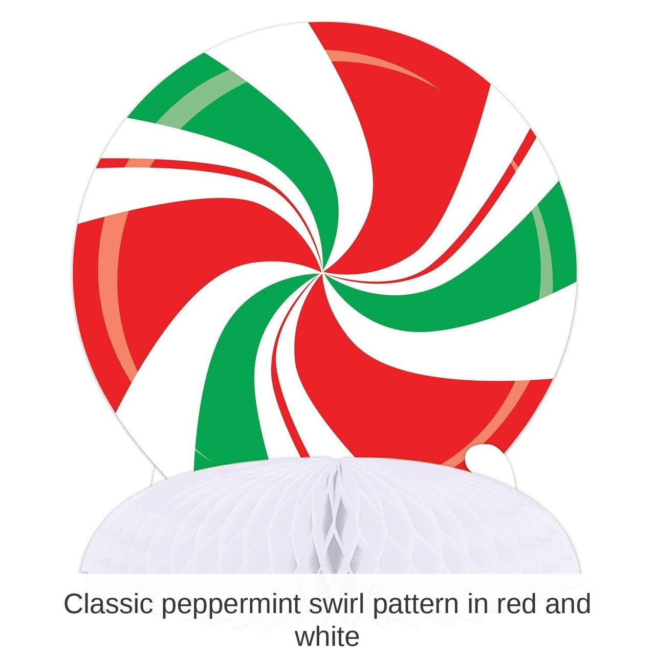 12 Pack Bulk Christmas Peppermint Centerpiece