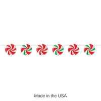 12 Pack Bulk Christmas Peppermint Streamer