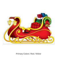 4 Pack Bulk Santa's Sleigh Stand-Up Decoration Decoration