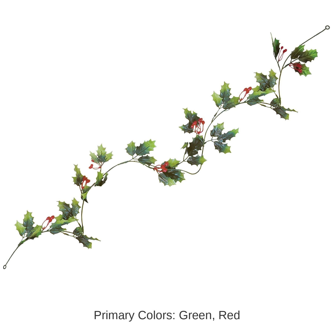 12 Pack Bulk Christmas Holly/Berry Garland