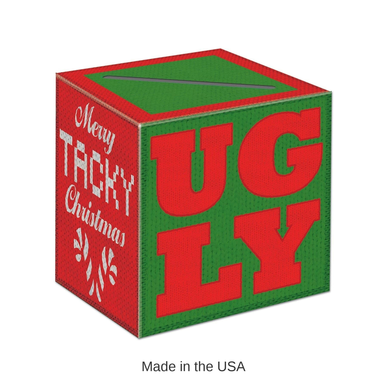 6 Pack Bulk Christmas Ugly Sweater Ballot Box with 10 Ballots
