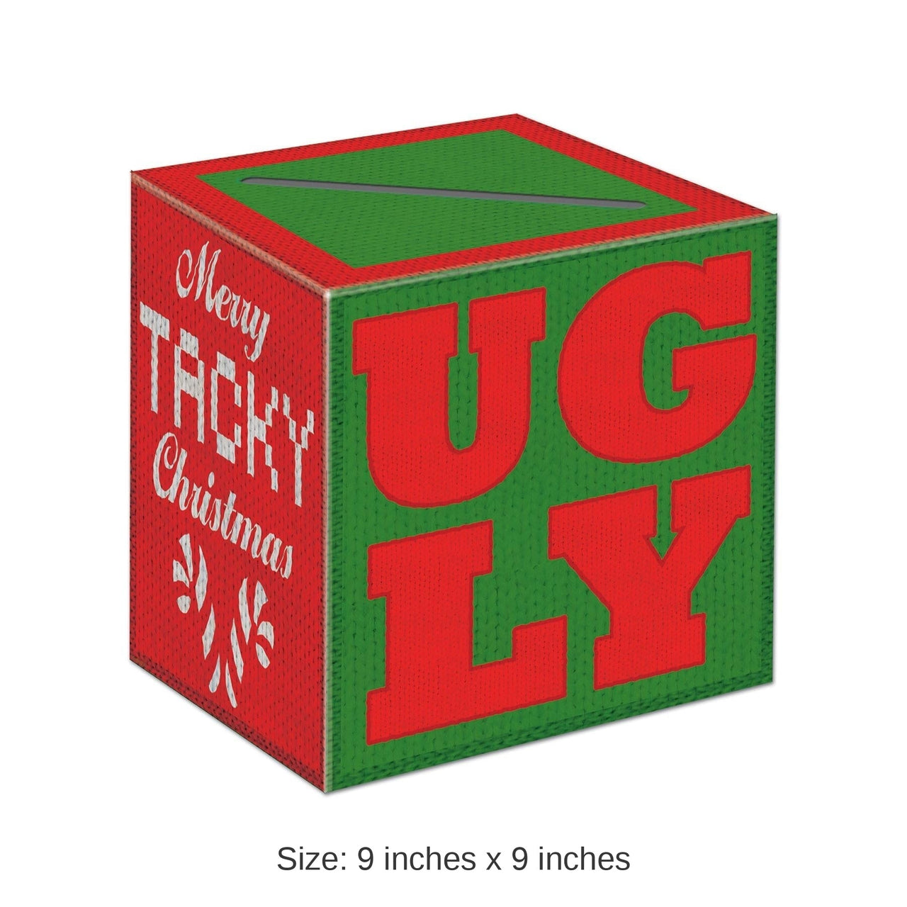 6 Pack Bulk Christmas Ugly Sweater Ballot Box with 10 Ballots