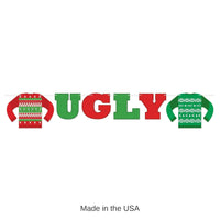 12 Pack Bulk Christmas Ugly Sweater Streamer