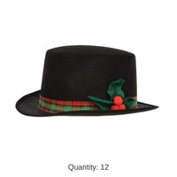12 Pack Bulk Christmas Caroler Hat