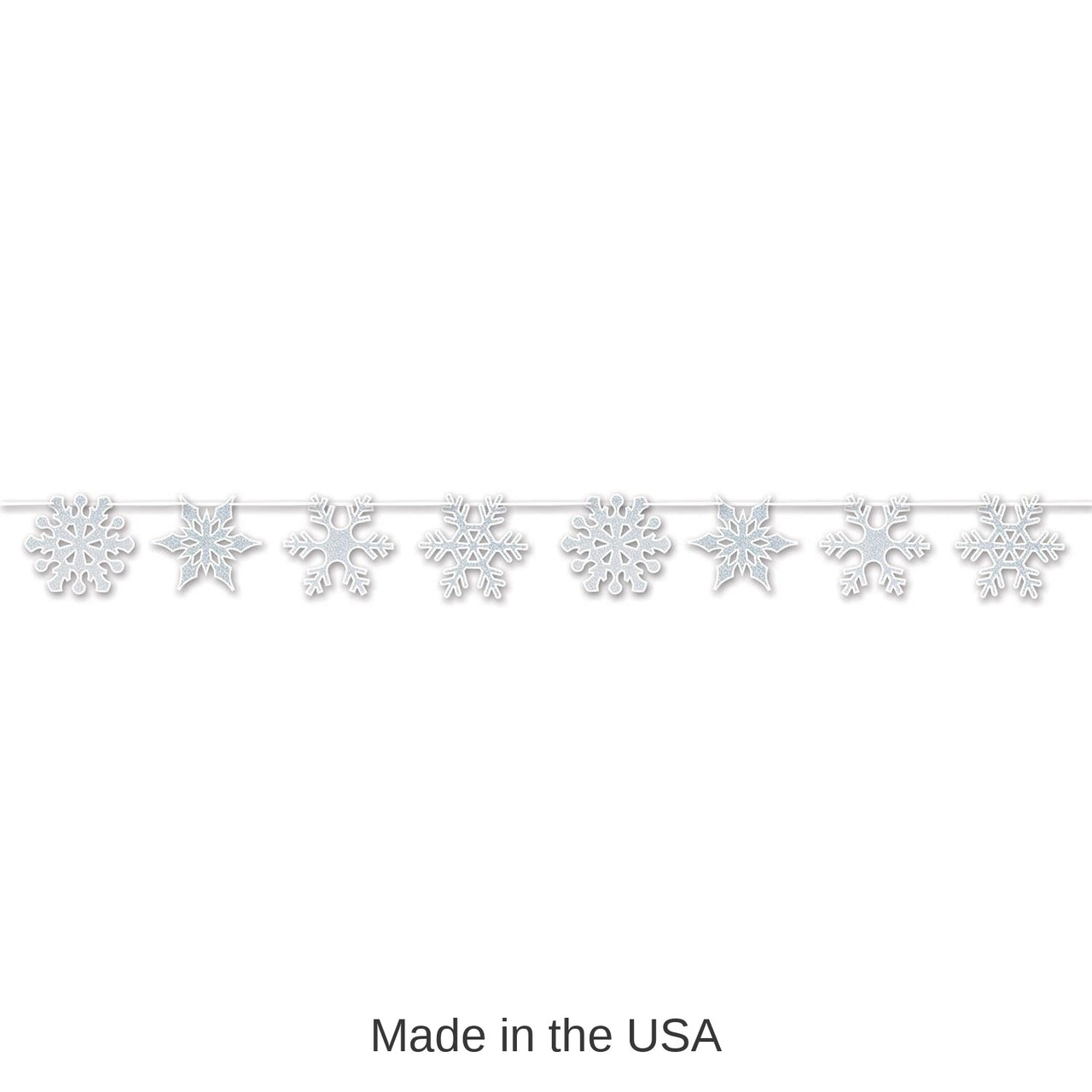 12 Pack Bulk Christmas Snowflake Streamer
