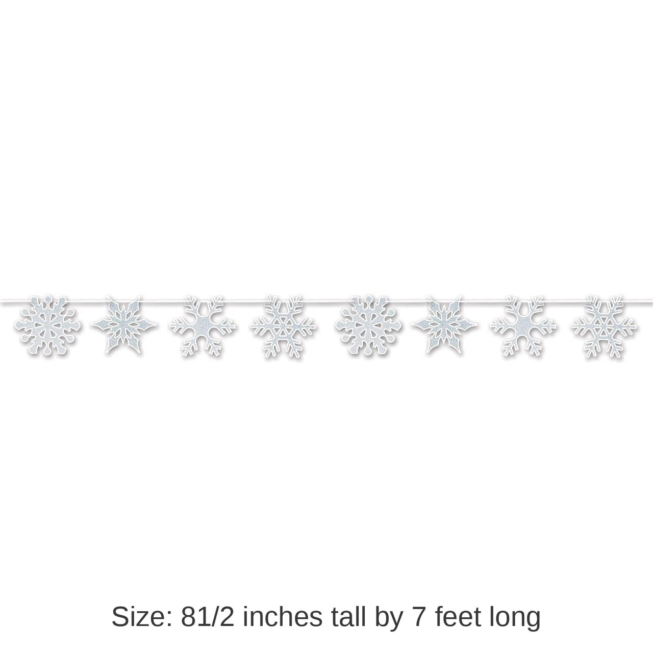 12 Pack Bulk Christmas Snowflake Streamer