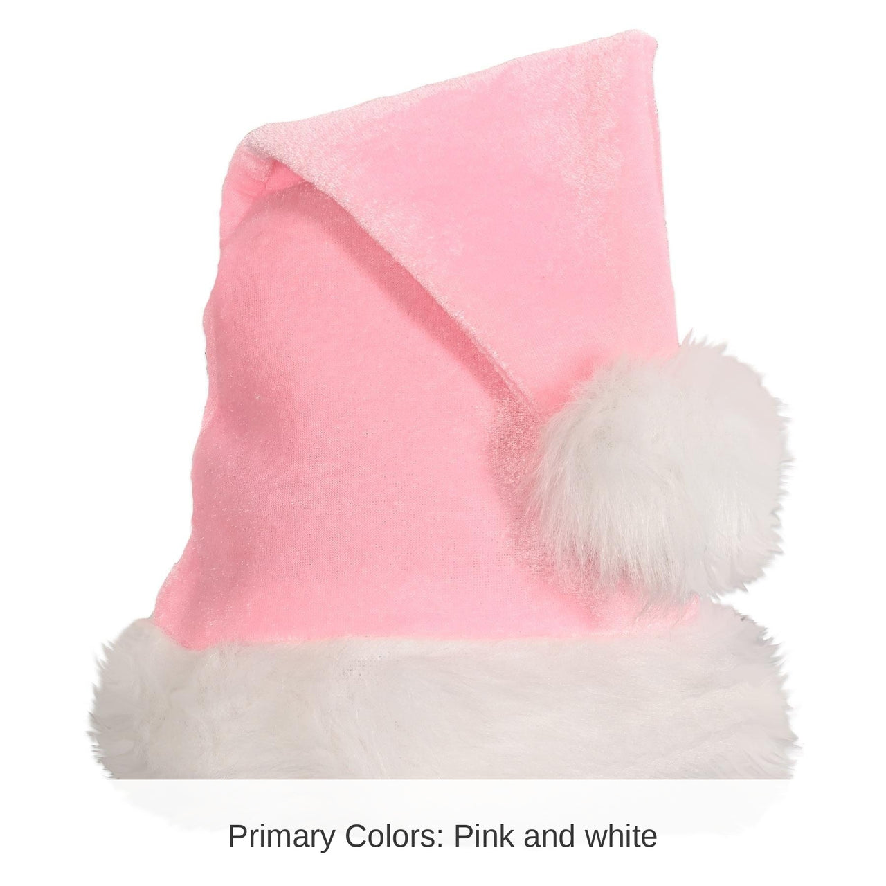 12 Pack Bulk Christmas Light Pink Santa Hat