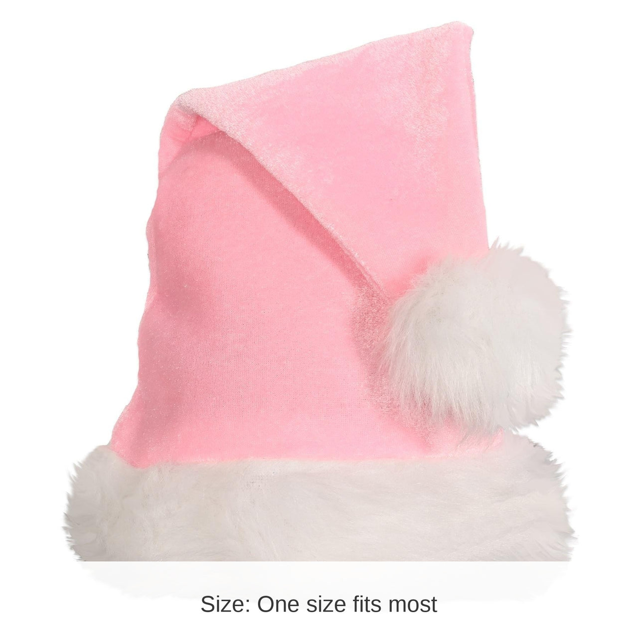 12 Pack Bulk Christmas Light Pink Santa Hat