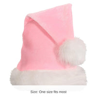12 Pack Bulk Christmas Light Pink Santa Hat