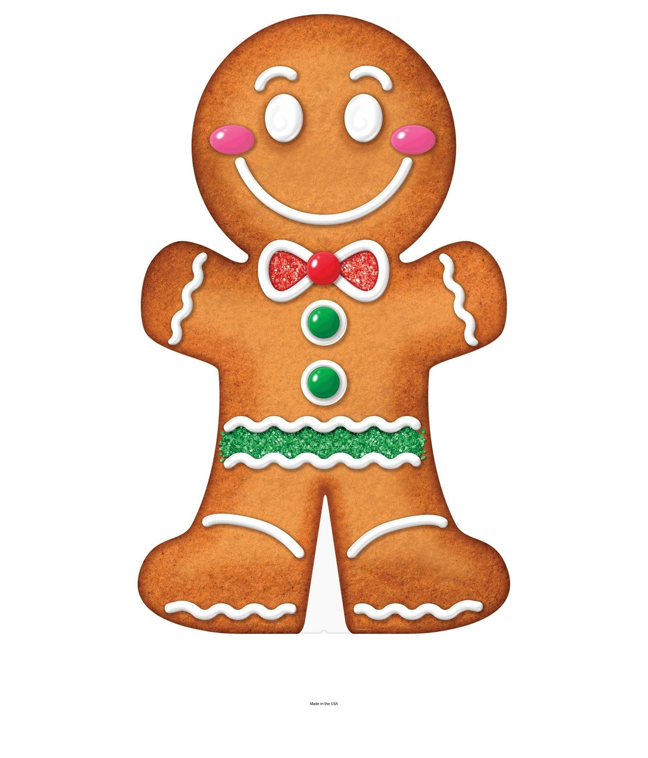 4 Pack Bulk Gingerbread Man Cookie Stand-Up Decoration