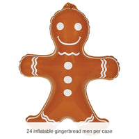 24 Pack Bulk Christmas Inflatable Gingerbread Men