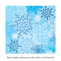 192 Pack Bulk Snowflake Paper Luncheon Napkins