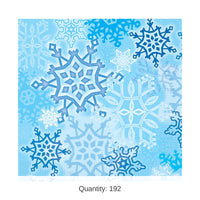 192 Pack Bulk Snowflake Paper Luncheon Napkins