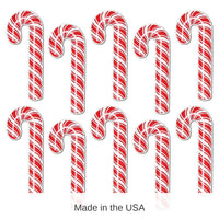 120 Pack Bulk Christmas Mini Candy Cane Cutouts