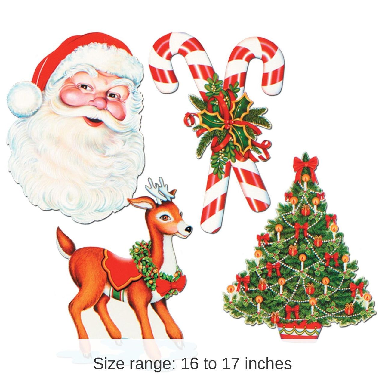 48 Pack Bulk Packaged Christmas Cutouts