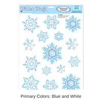 180 Piece Bulk Christmas Crystal Snowflake Clings