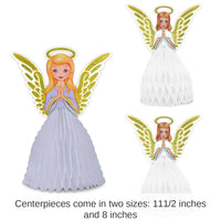 36 Pack Bulk Vintage Christmas Angel Centerpiece Set