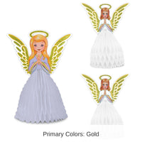 36 Pack Bulk Vintage Christmas Angel Centerpiece Set