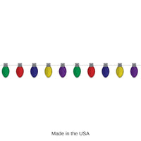 12 Pack Bulk Christmas Light Bulb Streamer
