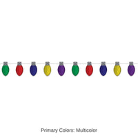 12 Pack Bulk Christmas Light Bulb Streamer